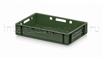 Ящик для мяса и колбасных изделий Е-1 зеленый в Усть-Каменогорске Ящик для мяса и колбасных изделий Е-1 зеленый в Усть-Каменогорске