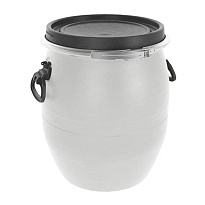 Бочка пластиковая 48 л с хомутом белая в Усть-Каменогорске