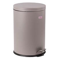 Ведро-контейнер для мусора (урна) с педалью LAIMA Classic, 20 л, серое, матовое, металл, со съемным внутренним ведром в Усть-Каменогорске