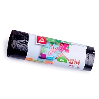 Мешки для мусора 30 л, черные, в рулоне 20 шт., ПНД, 6 мкм, 600х500 мм, Концепция Быта ЭкоДом, 601348 в Усть-Каменогорске