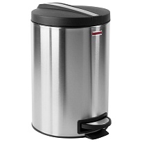 Ведро-контейнер для мусора (урна) с педалью LAIMA Modern, 12 л, матовое, нержавеющая сталь, со съемным внутренним ведром в Усть-Каменогорске