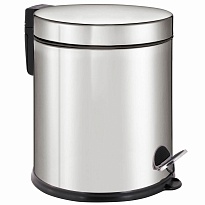Ведро-контейнер для мусора урна с педалью LAIMA Classic Plus, 5 л, зеркальное в Усть-Каменогорске