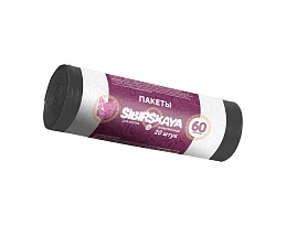 Мешки для мусора 50 л, черные, в рулоне 20 шт., ПНД, 10 мкм, 700х600 мм, SIBIRSKAYA, 101-006 S в Усть-Каменогорске