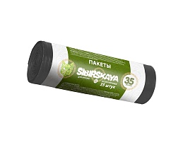 Мешки для мусора 30 л, черные, в рулоне 25 шт., ПНД, 7 мкм, 580х480 мм, SIBIRSKAYA, 101-003 S в Усть-Каменогорске
