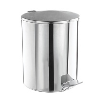 Ведро для мусора с педалью, усиленное, Титан, 15 л, нержавеющая сталь, хром в Усть-Каменогорске Ведро для мусора с педалью, усиленное, Титан, 15 л, нержавеющая сталь, хром в Усть-Каменогорске