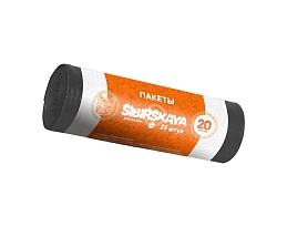 Мешки для мусора 20 л, черные, в рулоне 25 шт., ПНД, 6 мкм, 420х450 мм, SIBIRSKAYA, 101-001 S в Усть-Каменогорске