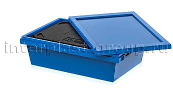 Изотермический контейнер KV 6416 в сборе с крышкой голубой в Усть-Каменогорске