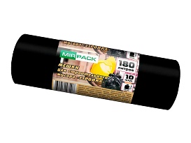 Мешки для мусора 180 л, ароматизированные, черные, в рулоне 10 шт., ПВД, 70 мкм, 1100х930 мм, СТРОЙКА, S18010110 в Усть-Каменогорске Мешки для мусора 180 л, ароматизированные, черные, в рулоне 10 шт., ПВД, 70 мкм, 1100х930 мм, СТРОЙКА, S18010110 в Усть-Каменогорске