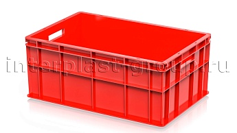 Ящик для молока, мяса, овощей и фруктов сплошной красный в Усть-Каменогорске