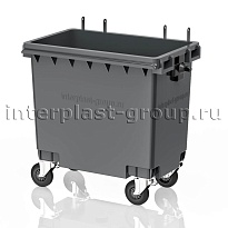 Мусорный контейнер 770 л серый без крышки 770 серый в Усть-Каменогорске Мусорный контейнер 770 л серый без крышки 770 серый в Усть-Каменогорске