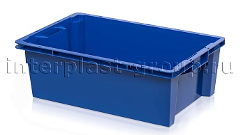 Ящик универсальный для овощей, фруктов и хлеба сплошной синий в Усть-Каменогорске
