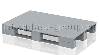 Поддон пластиковый сплошной без бортиков серый в Усть-Каменогорске