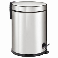 Ведро-контейнер для мусора урна с педалью LAIMA Classic Plus, 12 л, зеркальное в Усть-Каменогорске