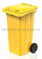 Мусорный контейнер 120 л желтый 120 желтый в Усть-Каменогорске
