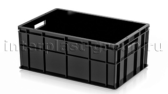 Ящик для молока, мяса, овощей и фруктов сплошной черный в Усть-Каменогорске Ящик для молока, мяса, овощей и фруктов сплошной черный в Усть-Каменогорске
